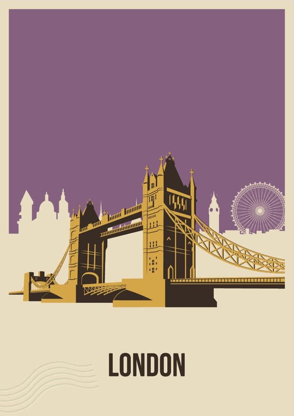 London Skyline Plakat