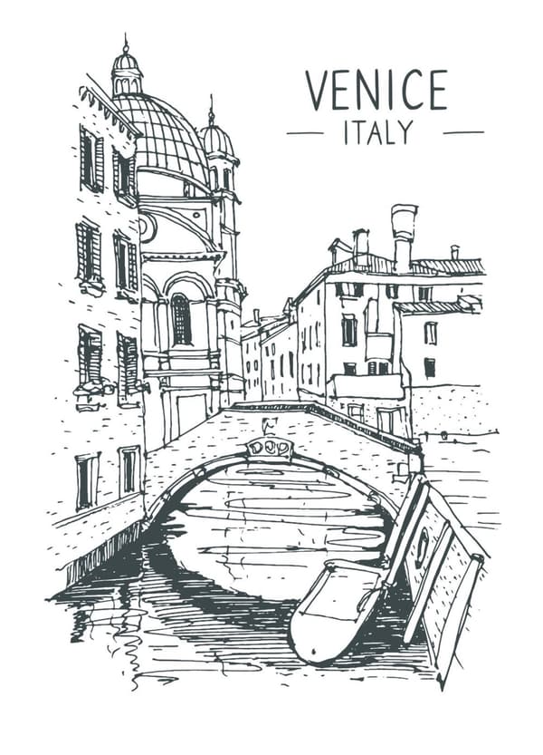 Venedig Italien Väggposter