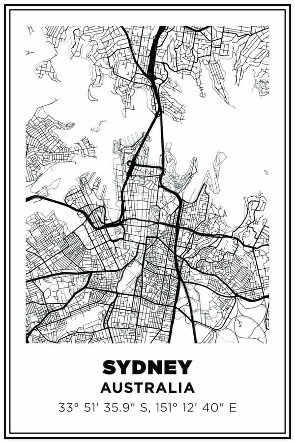 Sydney Kart Veggplakat