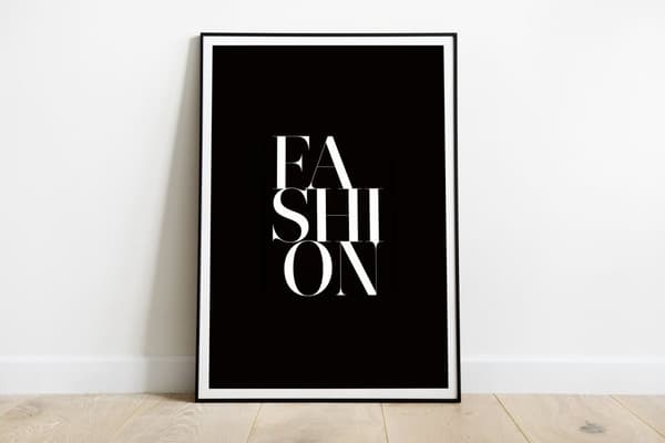 Plakat - Fashion Typografi