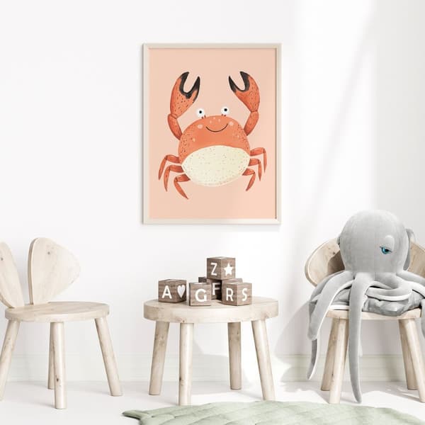 Plakat - Krabbeillustrasjon