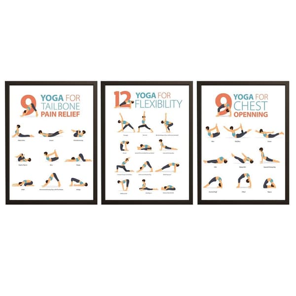 Poster - Yoga Poser Set / Set av 3