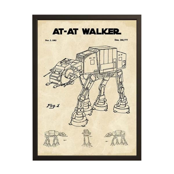 Patent Tegning Plakat - AT-AT Walker