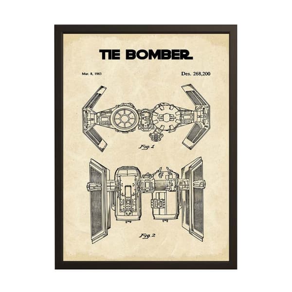 Patenttegning Poster - TIE Bomber