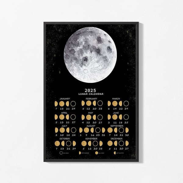 Juliste - 2025 Kuun Kalenteri