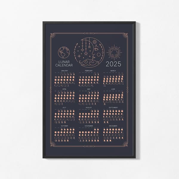 Plakat - 2025 Månekalender