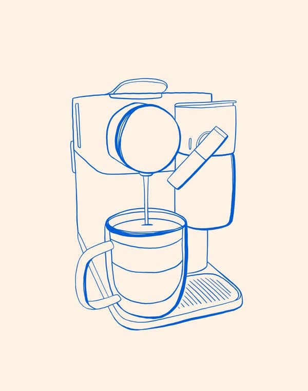 Plakat - Kaffemaskine Skitse