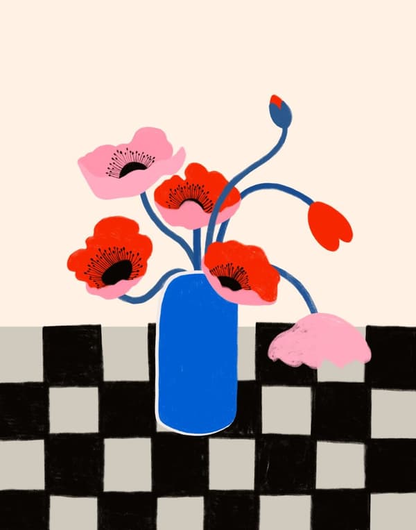 Plakat - Blomster Vase