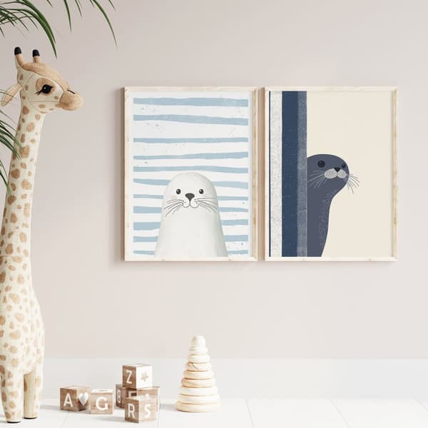Plakat - Søde Sæl Duo / Sæt med 2