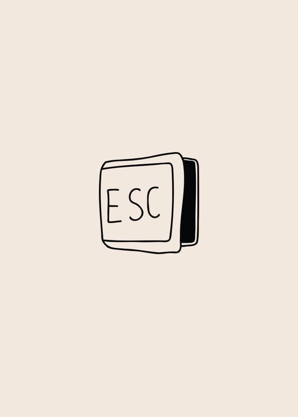 Plakat - ESC-tast design