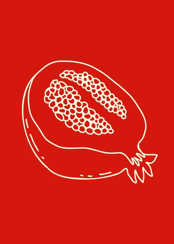 Juliste - Granaattiomena Taide