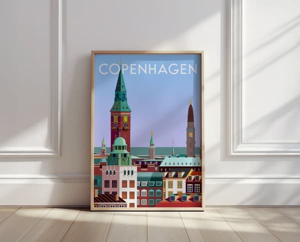 Poster - Köpenhamn Stadsbild