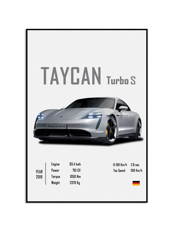 Poster - Porsche Taycan Turbo S