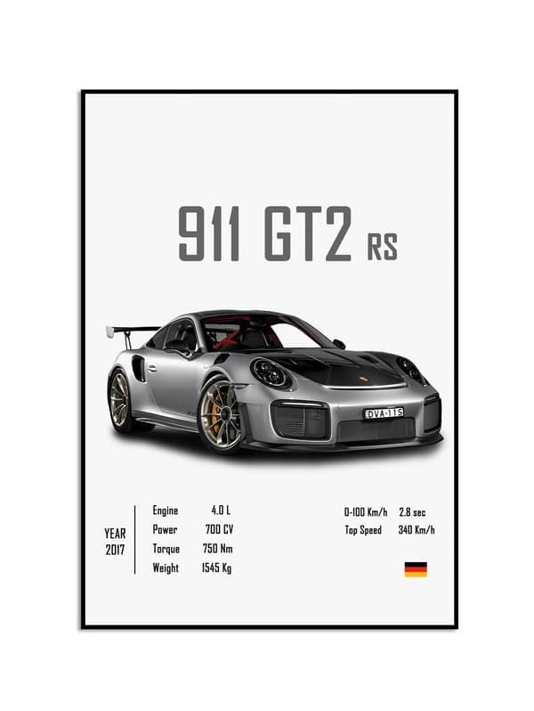 Plakat - 911 GT2 RS