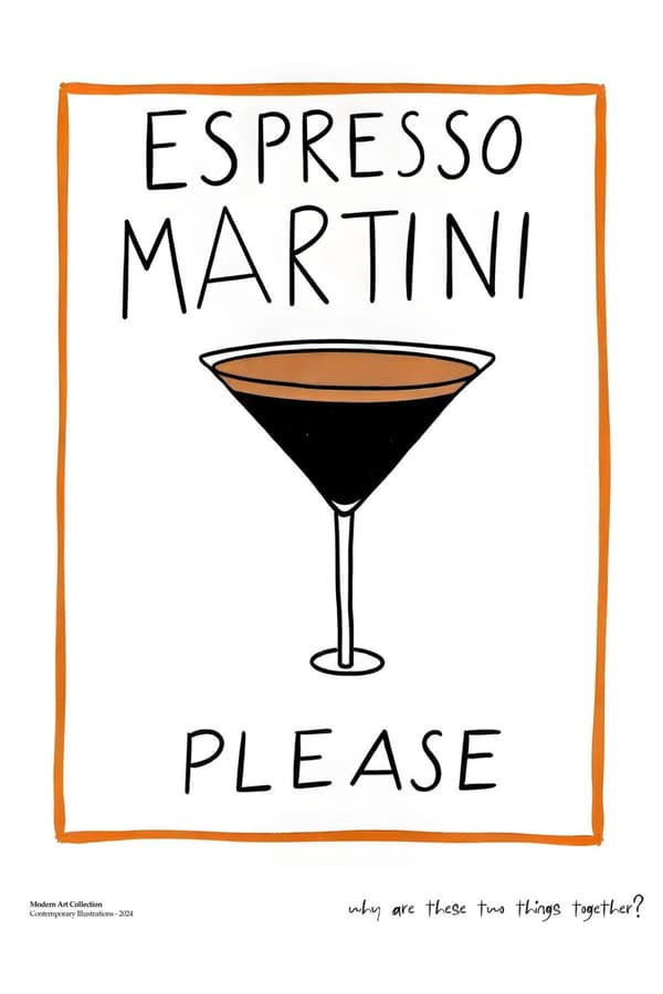 Plakat - Espresso Martini Vennligst