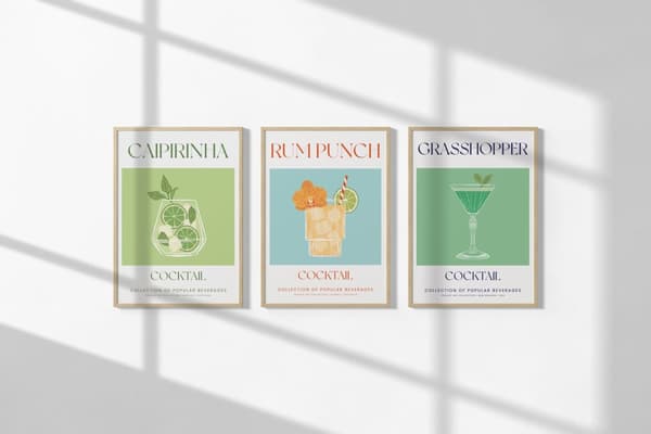 Juliste - Cocktail-kokoelma / Sarja 3