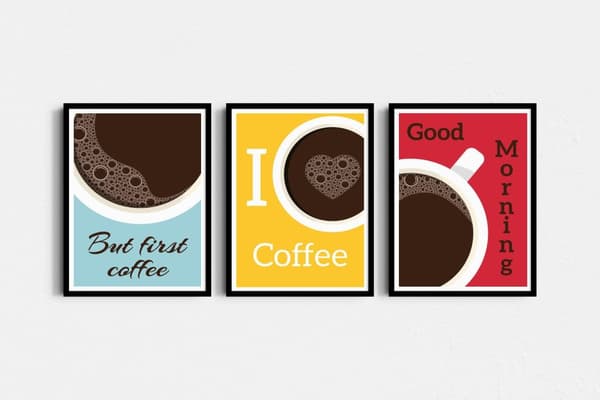 Plakat - Kaffe Morgen Trio / Sæt med 3