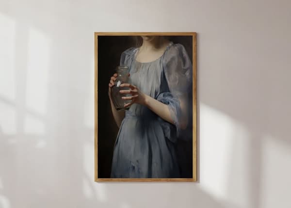 Plakat - Kvinde med Vase
