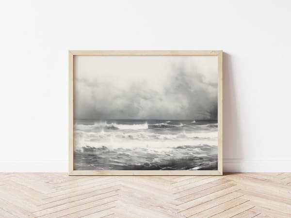 Plakat - Stormfullt Hav