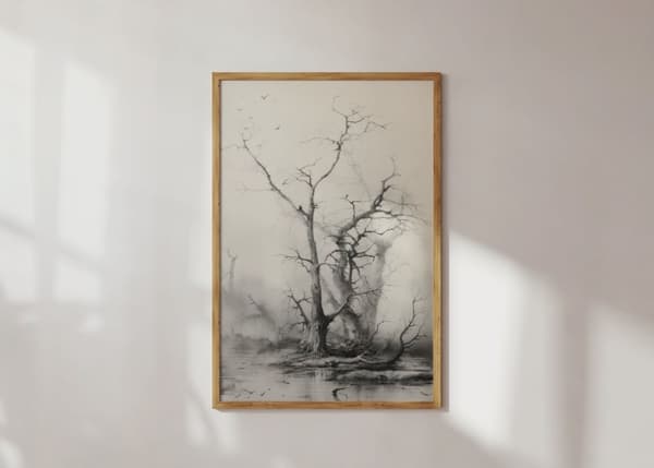 Plakat - Tågetræ Refleksion