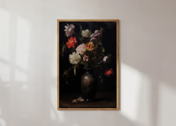 Plakat - Blomster stilleben
