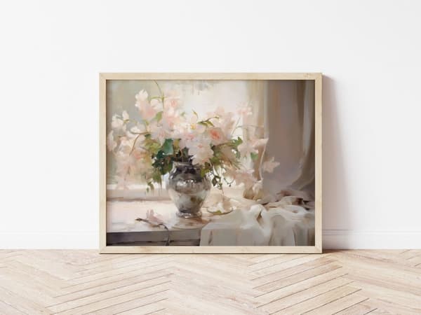 Plakat - Blomster Vaser Kunst