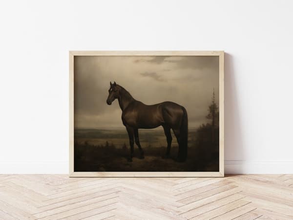 Plakat - Portrett av en hest