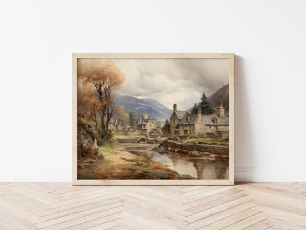 Plakat - Landsbygdscene