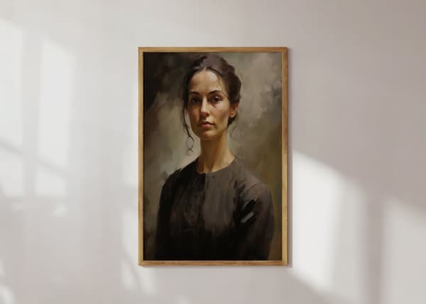 Poster - Kvinna Porträtt
