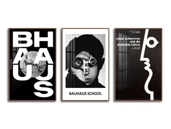 Plakat - Bauhaus kunstsamling / Sæt med 3