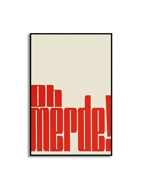 Plakat - Oh Merde
