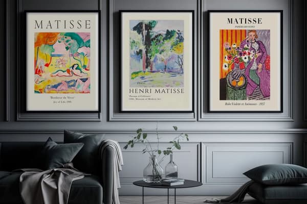 Poster - Henri Matisse Konstverk / Set av 3