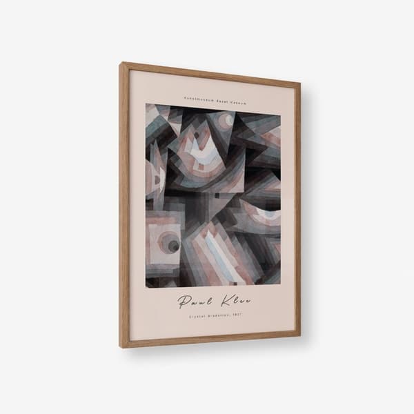 Plakat - Krystalgradering af Paul Klee