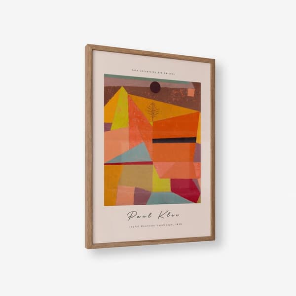 Poster - Joyful Mountain Landscape av Paul Klee