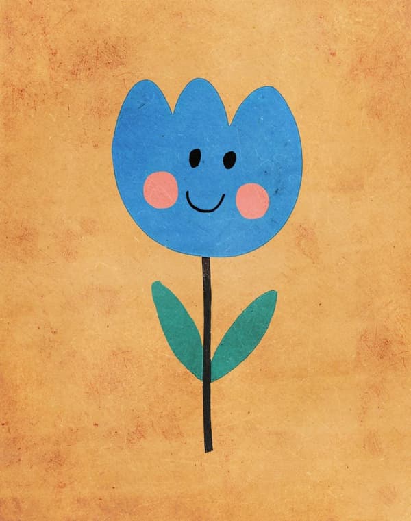Poster - Smilende Blomst
