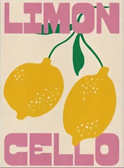 Plakat - Lemon Cello