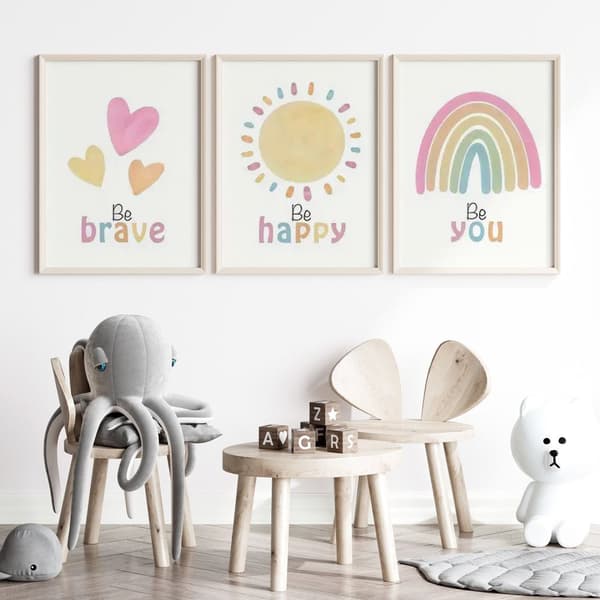 Juliste - Be You, Be Happy, Be Brave / Setti 3