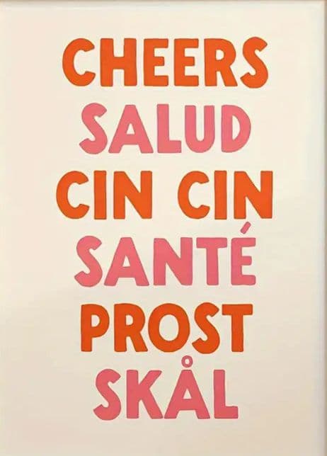 Plakat - Cheers flersproget