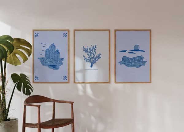 Plakat - Coastal Dream-serien / Sett av 3