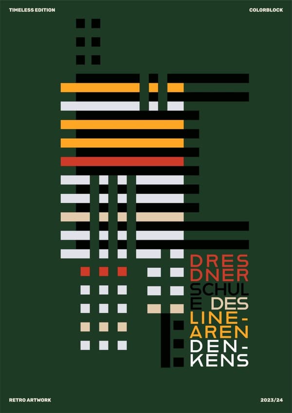 Plakat - Dresdner Schule des Linearen