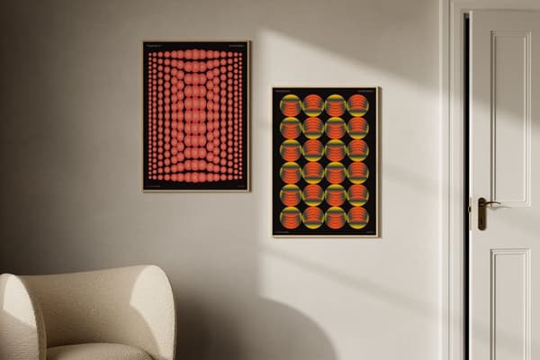 Poster - Retro Art Collection / Set om 2