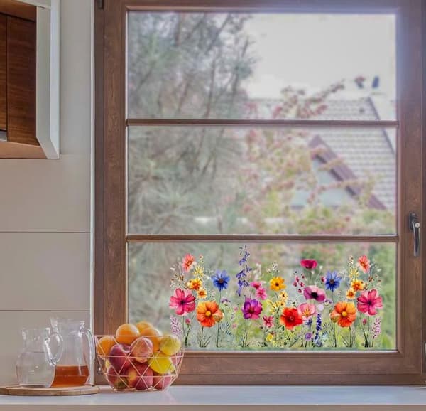 Veggklistremerke - Fargerik Blomsterhage