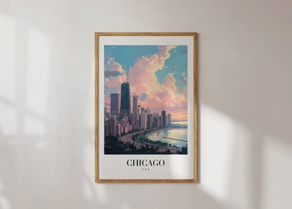 Plakat - Chicago Skyline