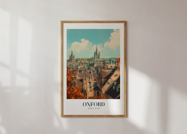 Plakat - Oxford bybilde
