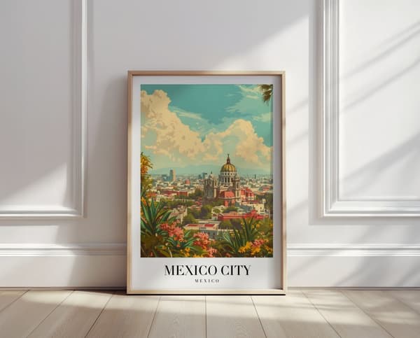 Plakat - Mexico City Skyline