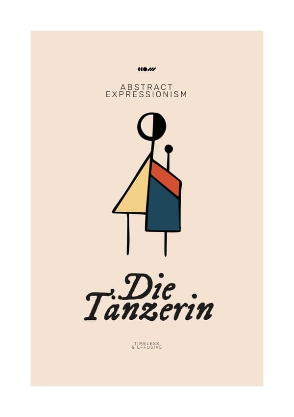 Plakat - Die Tänzerin