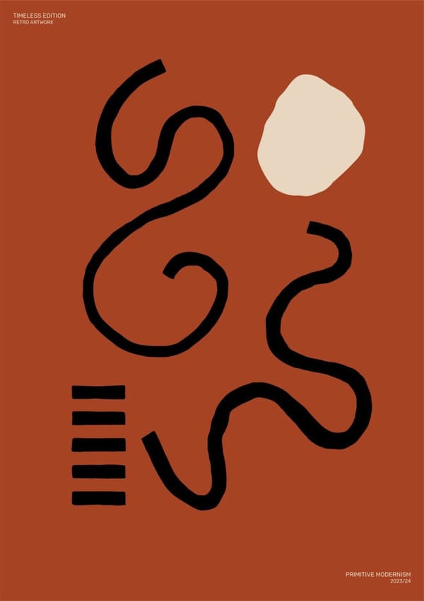 Plakat - Primitiv Modernisme