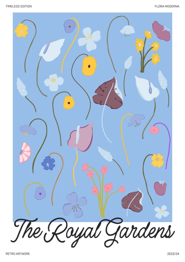 Plakat - Flora Moderna