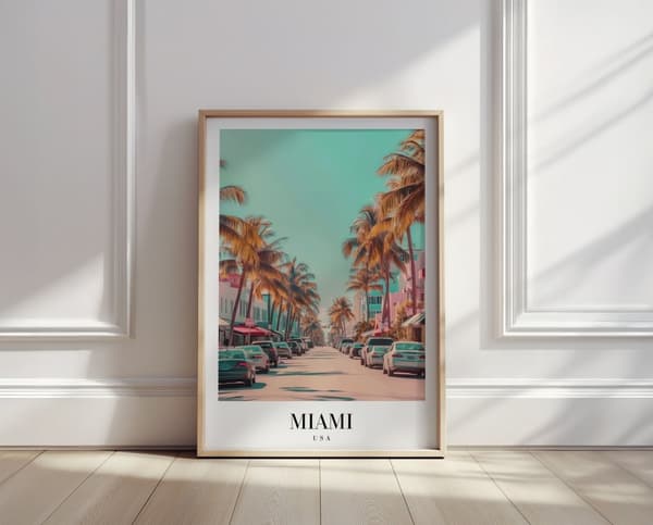 Poster - Miami Street Scene