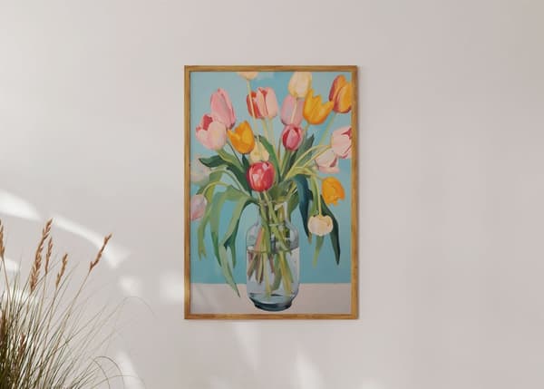 Plakat - Tulipan Vase
